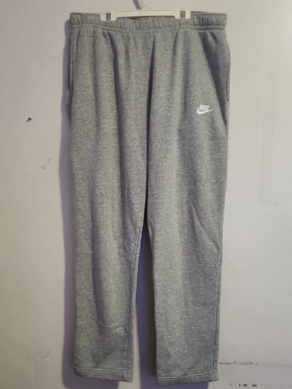 Nike Gray Sweatpants with White Swoosh